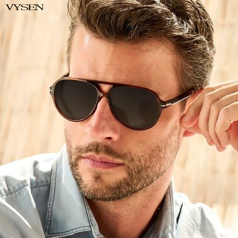 

Pilot Style Sunglasses For Men New Retro Luxury Designer Sunglass Women Vintage Large Beckham Sun Glasses Male Drave Shades UV