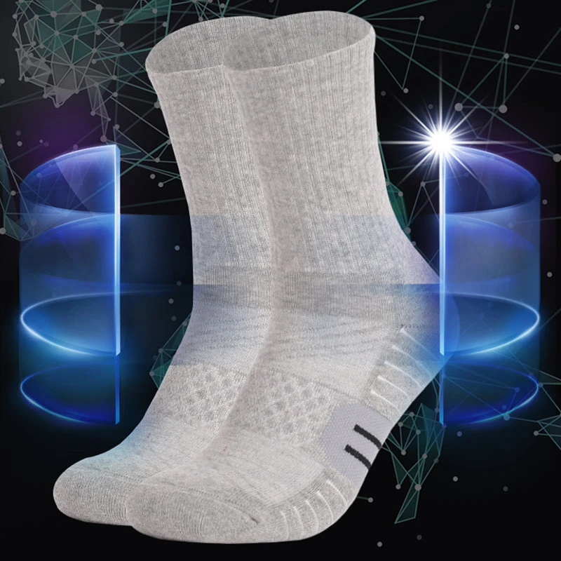 6 Pairs Sports Running Socks Men/Women Performance Outdoor Thick Cushion Sweat-absorbent Athletic Walking Hiking Mid-tube Sock