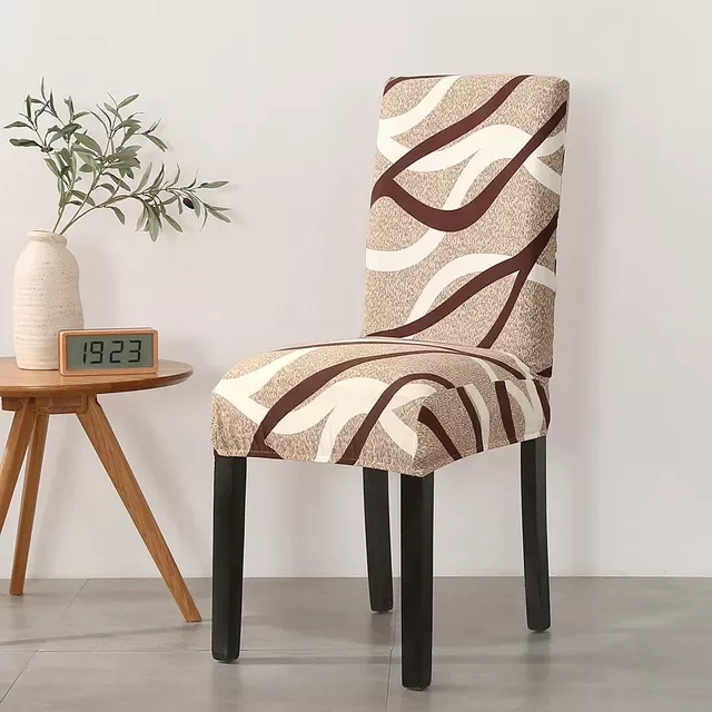 

Chair Cover Stretch Dining Room Chair Covers for Kitchen Spandex Seat Case Wedding Hotel Office Banquet Slipcovers