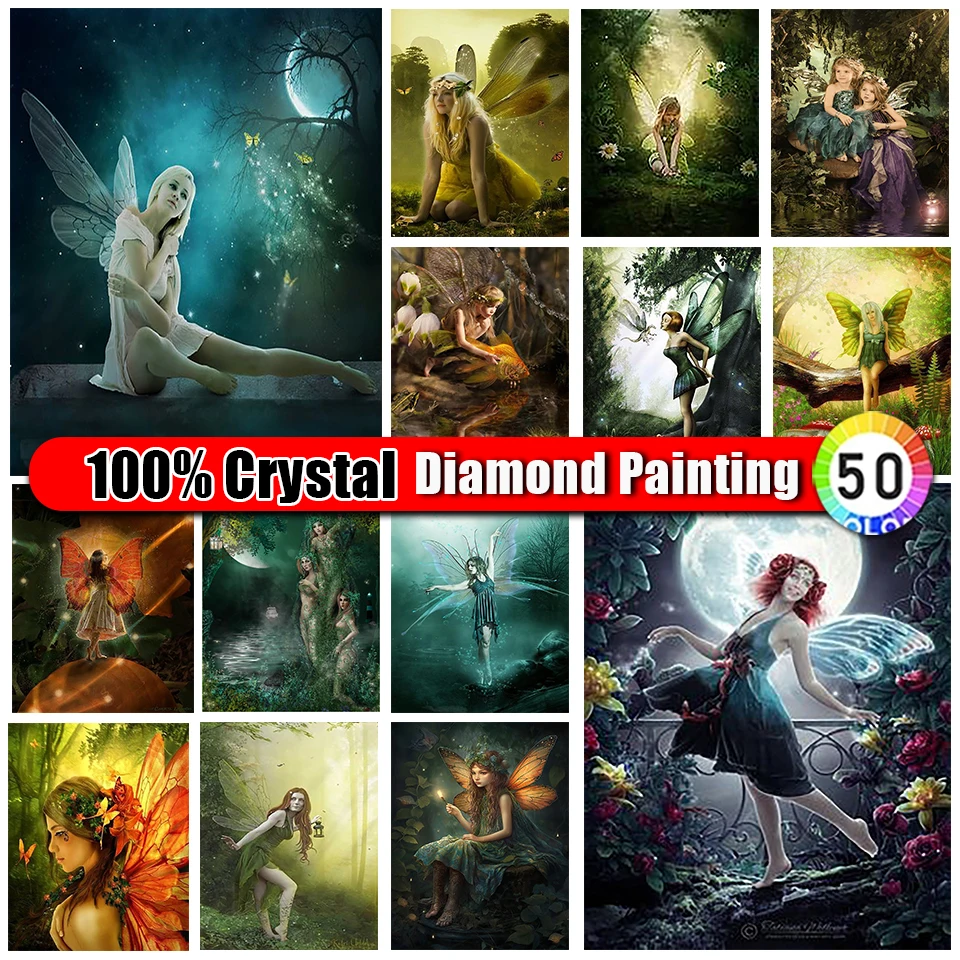 Merdika 100% алмазная живопись для девушек Набор вышивки вышивка искусство картина