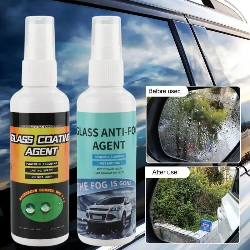 

100ml Car Anti Fog Agent Car Windshield Mirror Window Glass Anti-fogging Rainproof Agent Glass Cleaning Supplies Car Accessories