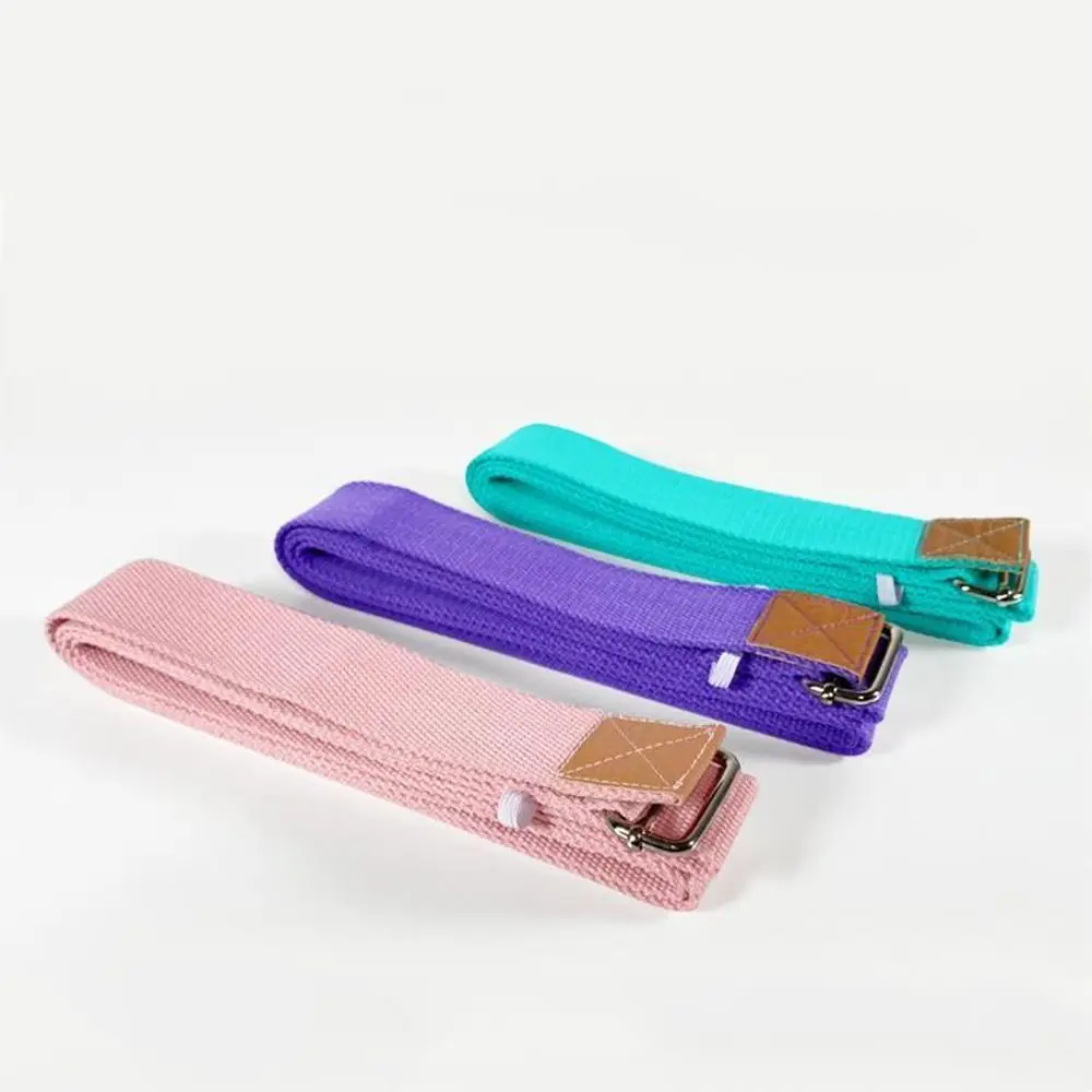 

1.8mx3.8cm Adjustable Cotton Training Flexibility Yoga Stretch Strap Exercise Strap D-Ring Buckle Stretching Pilates