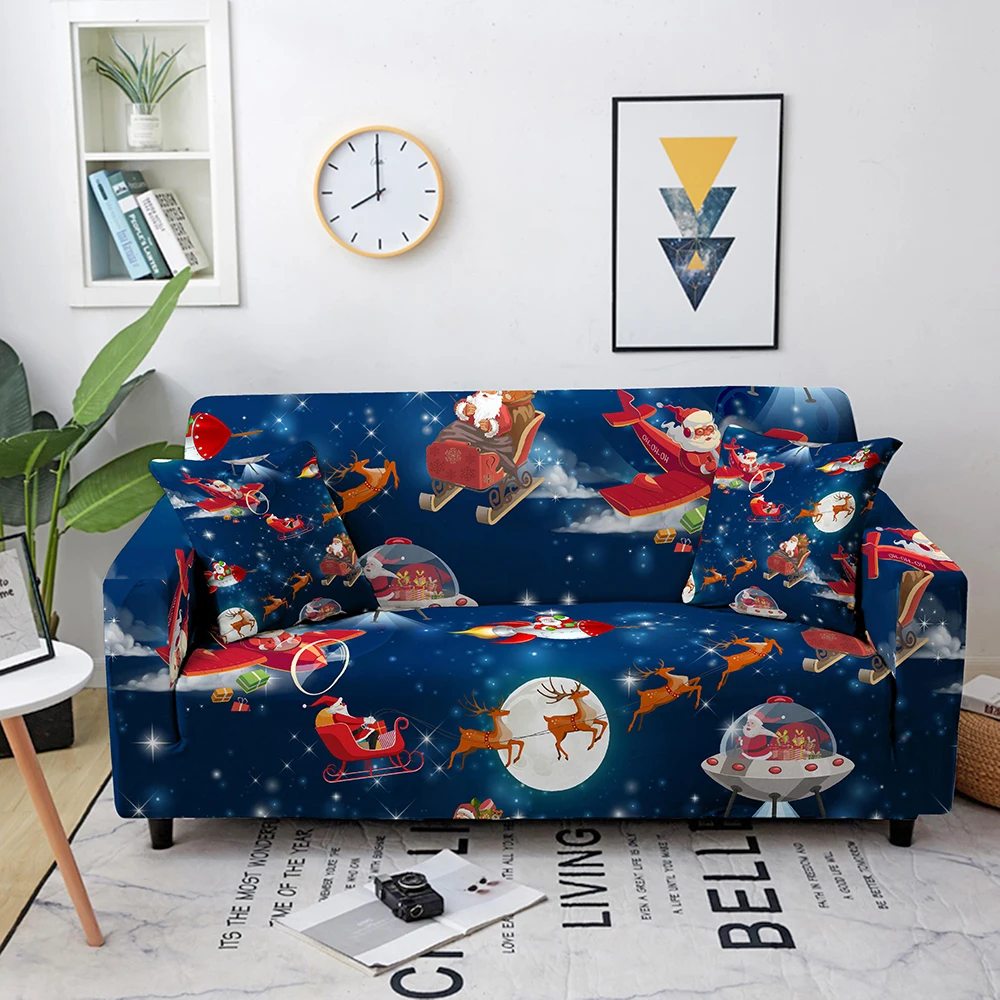 

Christmas Atmosphere Decoration Dust -proof Rental House Decoration Accessories Hotel Dust Chair Hood Decoration Sofa Couch