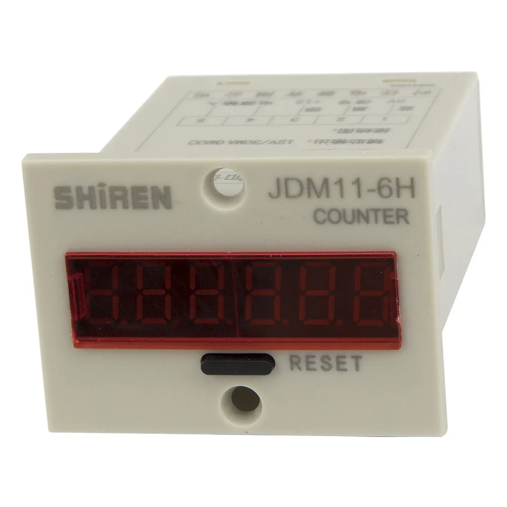 

JDM11-6H 5 pin 6-36VDC датчик PNP входного сигнала цифровой электронный счетчик реле переменного тока 220V 110V 380V 36V DC 24V 12V