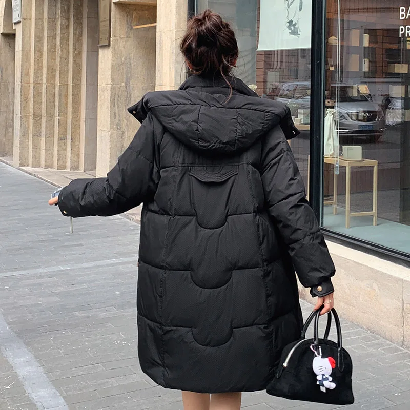 Куртка женская зимняя на хлопковой подкладке утепленная теплая с капюшоном