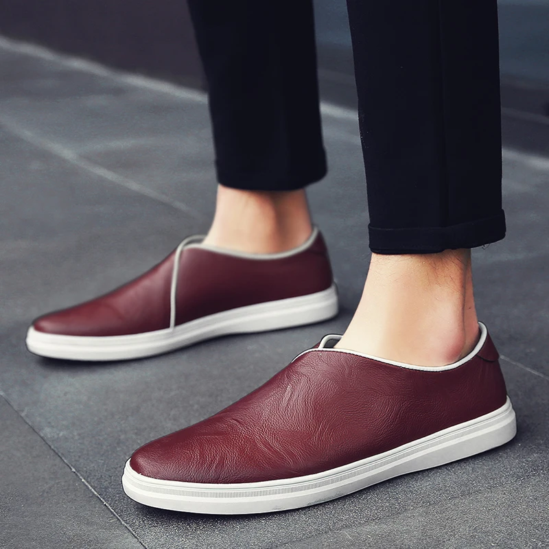 

New Luxury Brand Men Shoes Leather Fashionable England Loafers Men Casual High Quality Comfortable Driving Shoes Moccasins