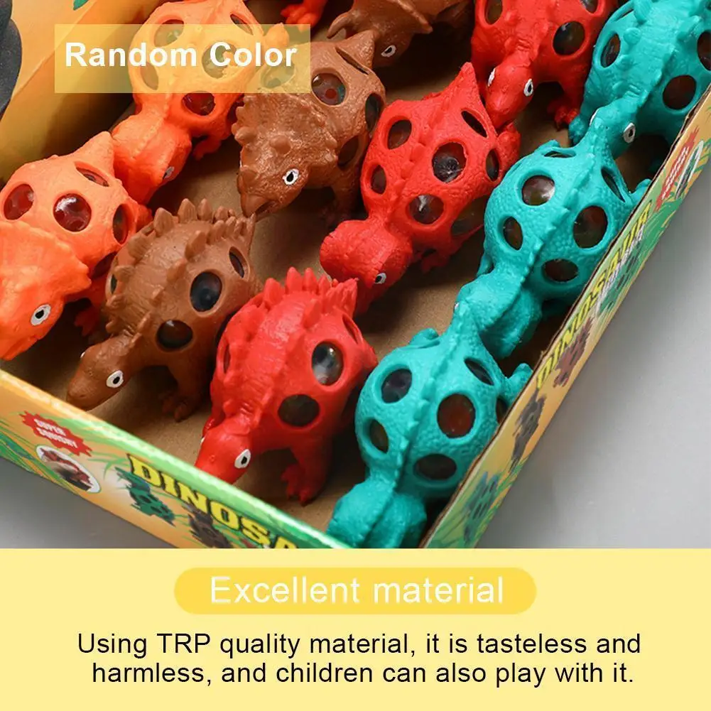 

Strange New Snail Lays Eggs Dinosaur Vent Ball Tricky Toy Decompression Pinch Squeeze Grape Ball Random Color For Children Y2x2