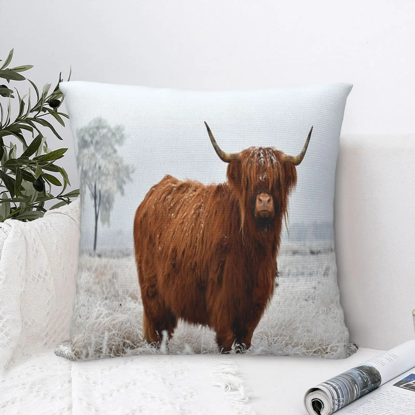 Нордическая Подушка яка Oxen 11, декоративная подушка, наволочка, аниме Подушка, наволочка для дивана, наволочка для подушки