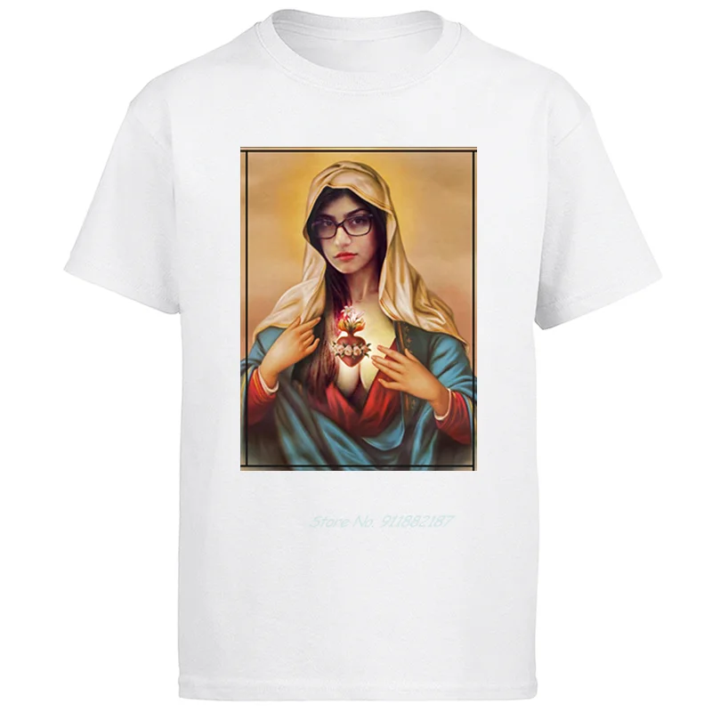 

Mia Khalifa Former Actress Classic graphic t shirts O-neck T-shirt oversize t-shirts Summer t shirt for men clothing