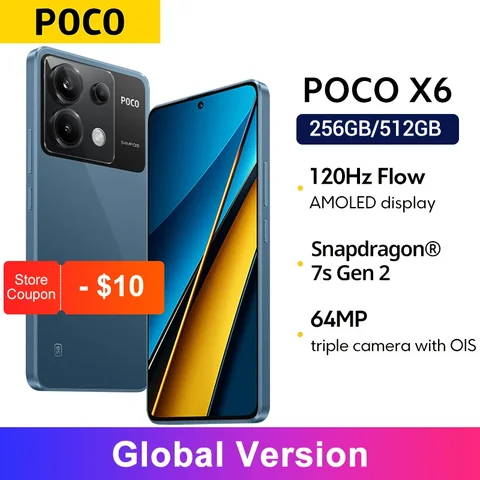Смартфон Poco X6, 12/512ГБ, global