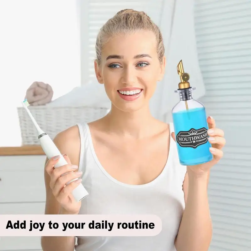 Бутылочка для полоскания рта ванной комнаты 12oz/350ml набор бутылок-диспенсеров