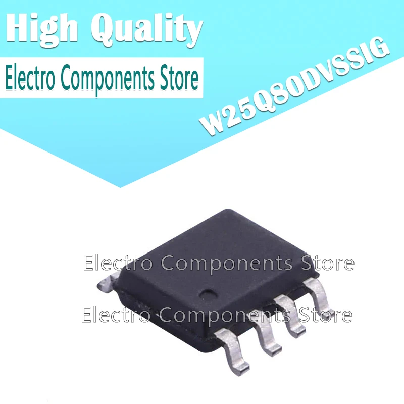 

10Pcs/Lot W25Q80DVSSIG SOP-8 FLASH Memory