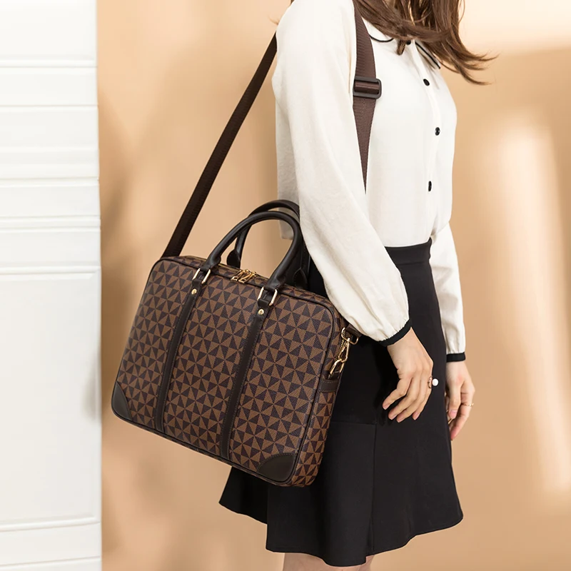 New Men's Handbag Business Men's Real-Leather Bag Men's Single-Shoulder Bag Briefcase Computer Bag Luxury Designer Bag