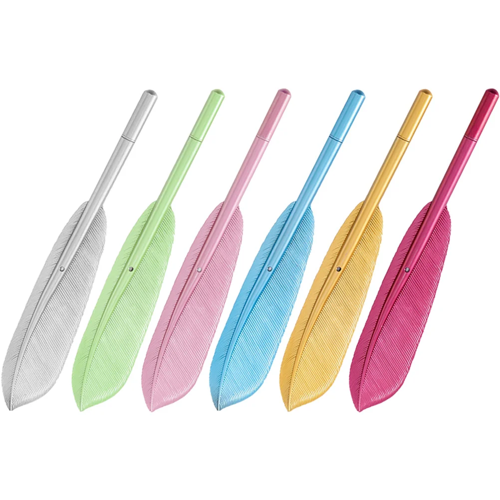 

6Pcs Plume Pen Gel Pen Students Writing Pen Novelty Ink Pen Replaceable Refills Pen Writing Pen