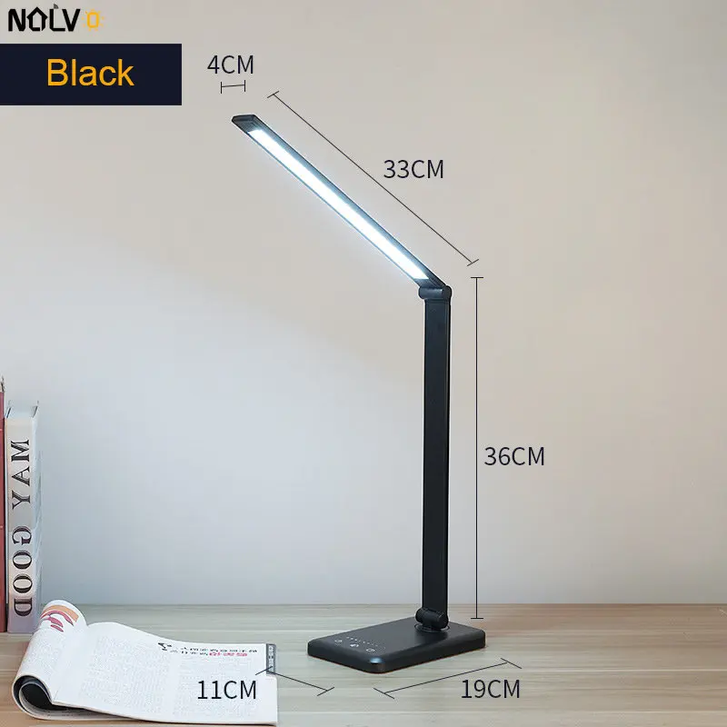 

Lamp Reading Rechargeable LED Nordic 5 Levels Stepless Dimmable Night Light Lamps For Table Bedside Bedroom Bedside Reading