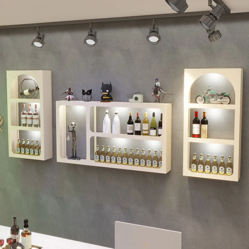 Винтажный шкаф для барной мебели Современная Вертикальная квадратная узкая