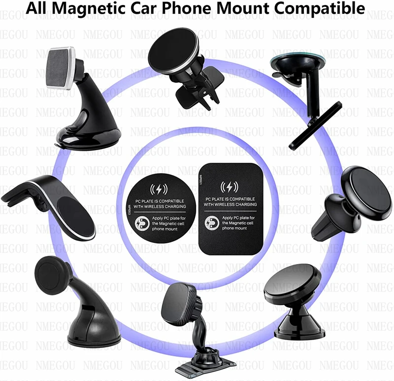 Магнитная металлическая пластина для автомобильного беспроводного зарядного