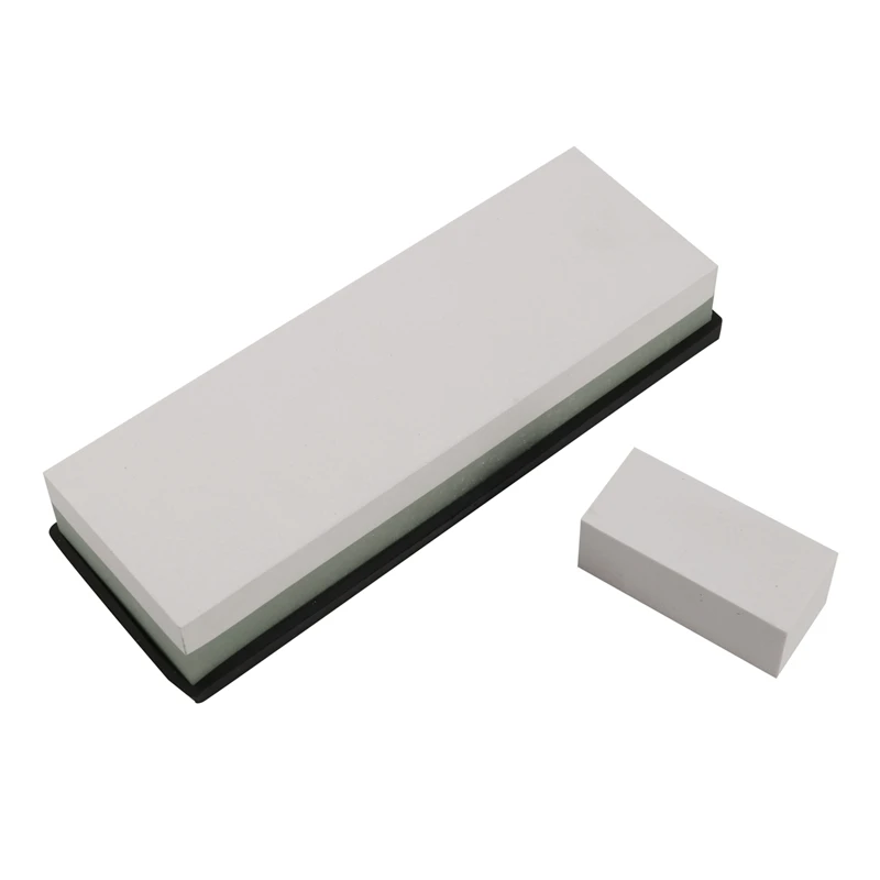 

Premium Sharpening Stone 2 Side Grit 3000/8000 Whetstone | Best Kitchen Knife Sharpener Waterstone with NonSlip Rubber Base & Fl