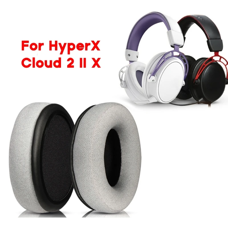 

Elastic Ear Pads Cover for HYPERX Cloud 2 II X Headphone Noise Cancelling Cushion Qualified Ear Pads Sleeves Earcups