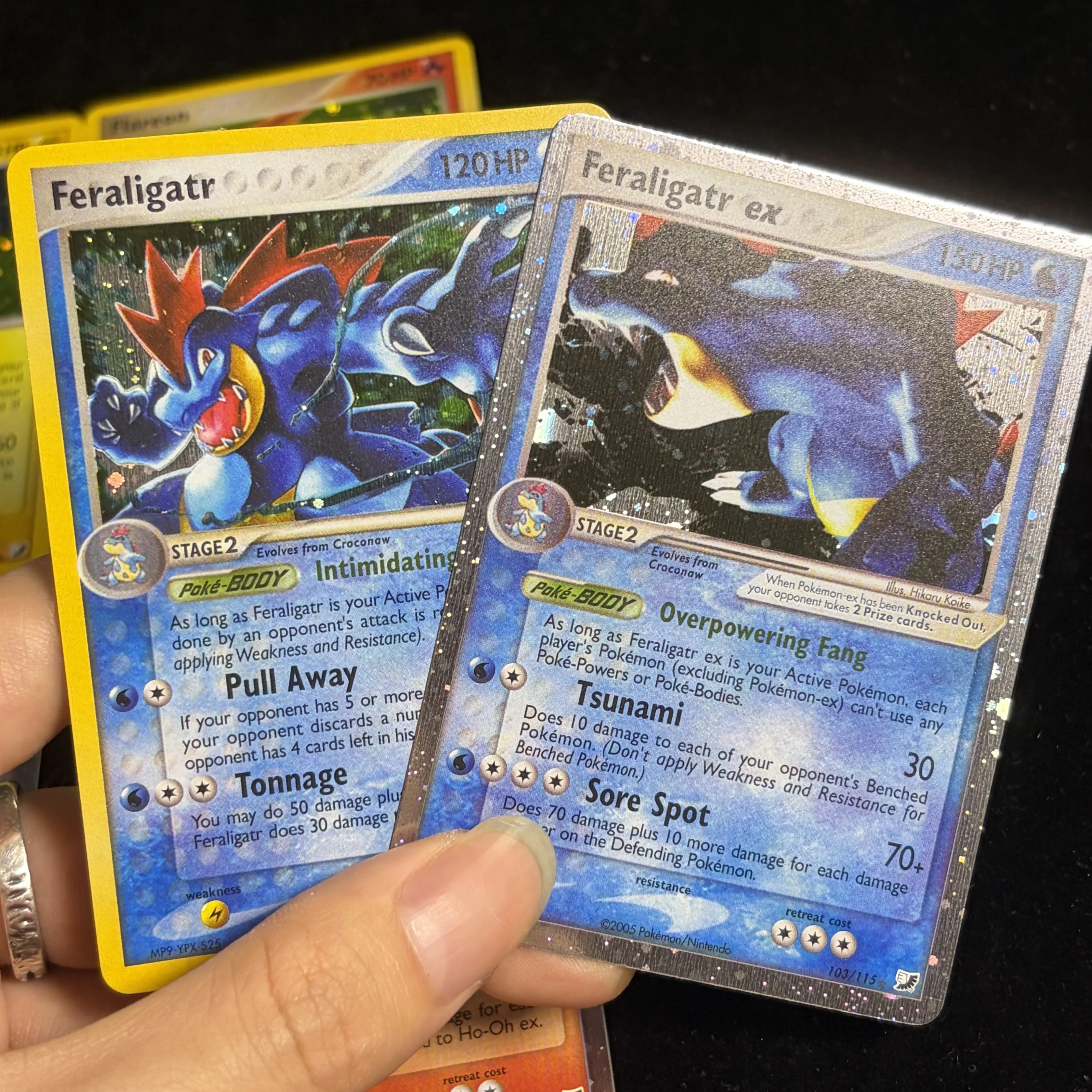 Фото Набор из 6 новых голографических карт PKM Unseen Forces (UF) для коллекционной игры PTCG: Feraligatr, Ho-Oh, Flareon, Blissey, Ampharos (прокси-карты) №5