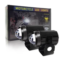 spotlight led headlight mini lens small driving light hilo headlight white yellow 50w led motorcycle motorbike auxiliary light