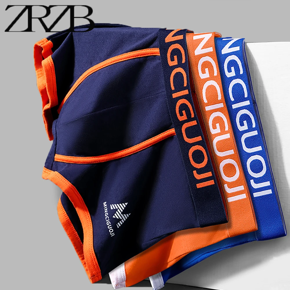 ZRZB Underwear Boxer Men Boxershorts Men Underpants man Homme Men's Panties Cotton Sexy Lot Soft Calecon Large Size Lot Soft