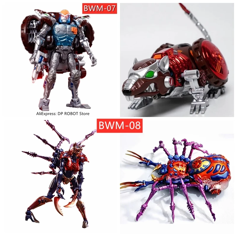 

[В наличии] трансформер TA TransArt Toys BWM-07 BWM07 Rattrap, металлическая мышь, детская игрушка, черный арахнид, чудовище, войны, BW, экшн-фигурка