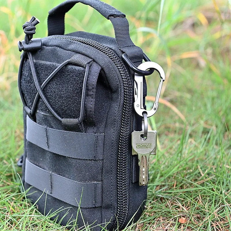 Складной мини-нож из титанового сплава быстросъемный портативный микро-Брелок с