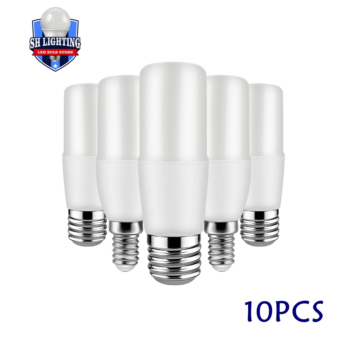 10pcs Bar Led Column Bulb T37 9w AC220V E27 E14 Super Bright 3000K 4000K 6000K Lamp For Home Bedroom Office Decoration