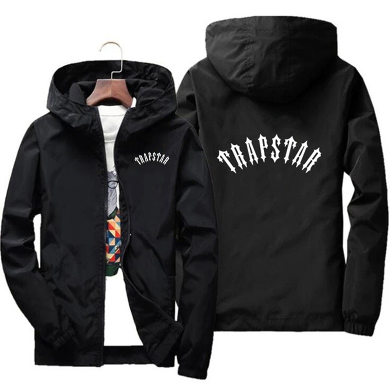 

Brand Trapstar Jackets Mens Coats Hooded Windbreaker Jacket Men Clothing Plus Size Bomber Jacket Casual Top Chaquetas Hombre