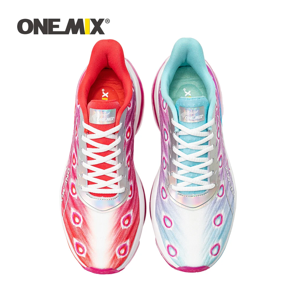 ONEMIX Fitness Running Shoes Character Colorful Athletic Breathable Gym Trainers Chunky Shoes Cushion Walking Sneakers for Women