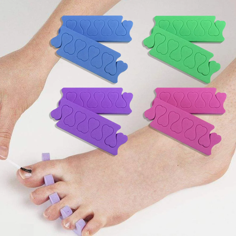

Toe Separators Nail Finger Pedicure Separator Foam Bulk Manicure Divider Corrector Straightener Nails Bunion Spreader Sponge
