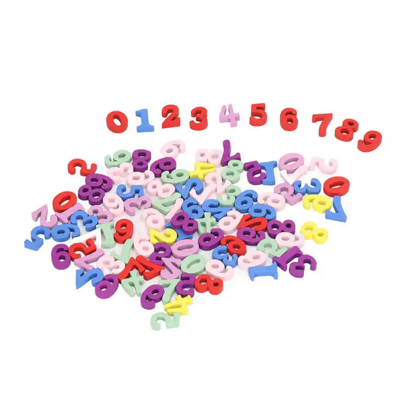 

Красочные деревянные цифры, многофункциональные маленькие деревянные цифры для фото для детей для поделок своими руками