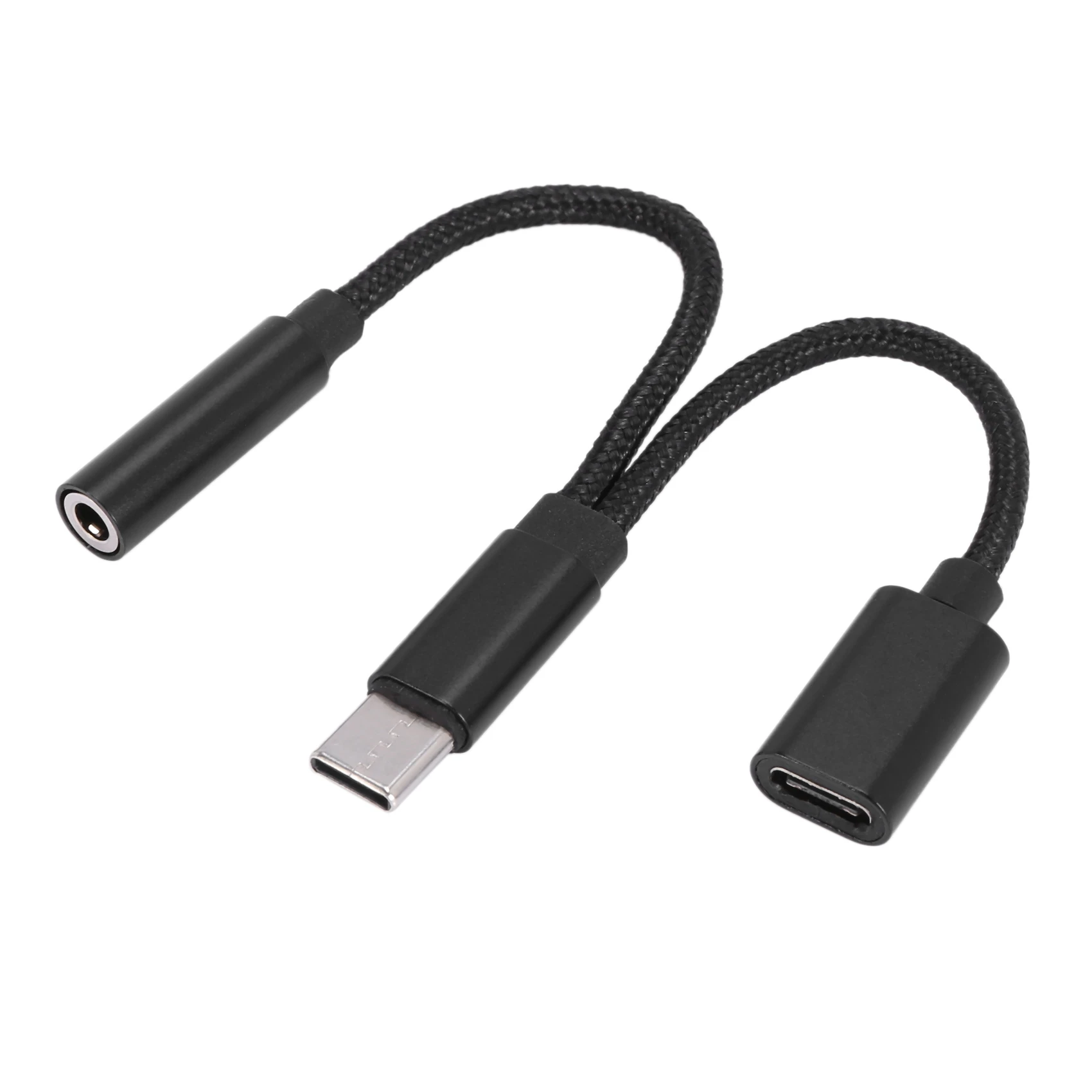 

2 в 1 адаптер для наушников типа C USB C сплиттер AUX аудио зарядный конвертер для