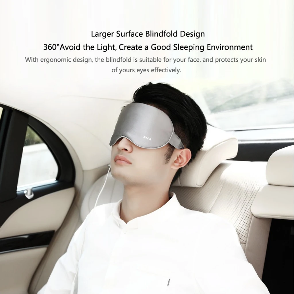 

USB Electric Heated Eye Mask Sleeping Eye Patch Cover Eyeshade, 3 Temperatures