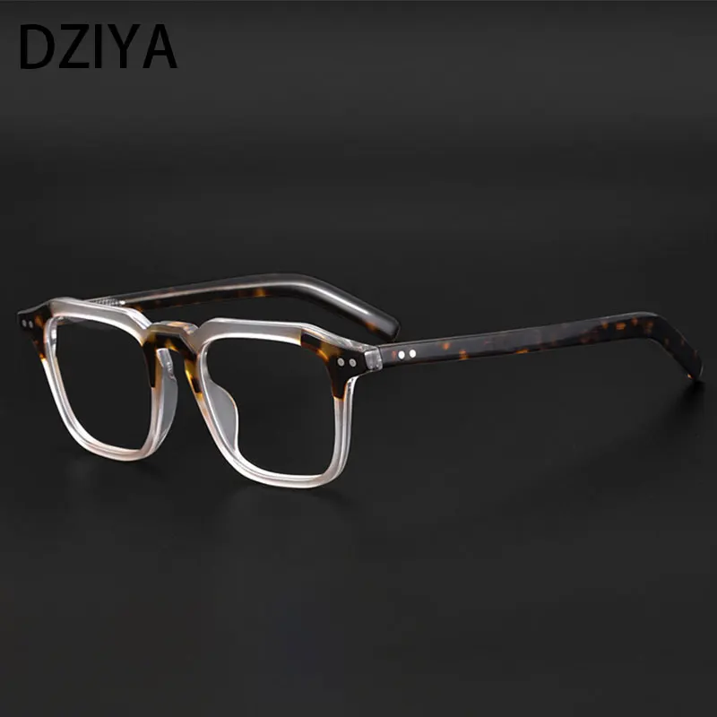

Retro Square Rivet Acetate Optical Glasses Frames Men Women Fashion Glasses 60243