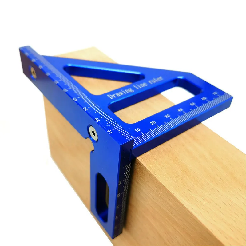 Woodworking Ruler Square Layout Miter Triangle Ruler 45 Degree 90 Degree Metric Gauge Fnicel Measure Tools Woodworking Tools