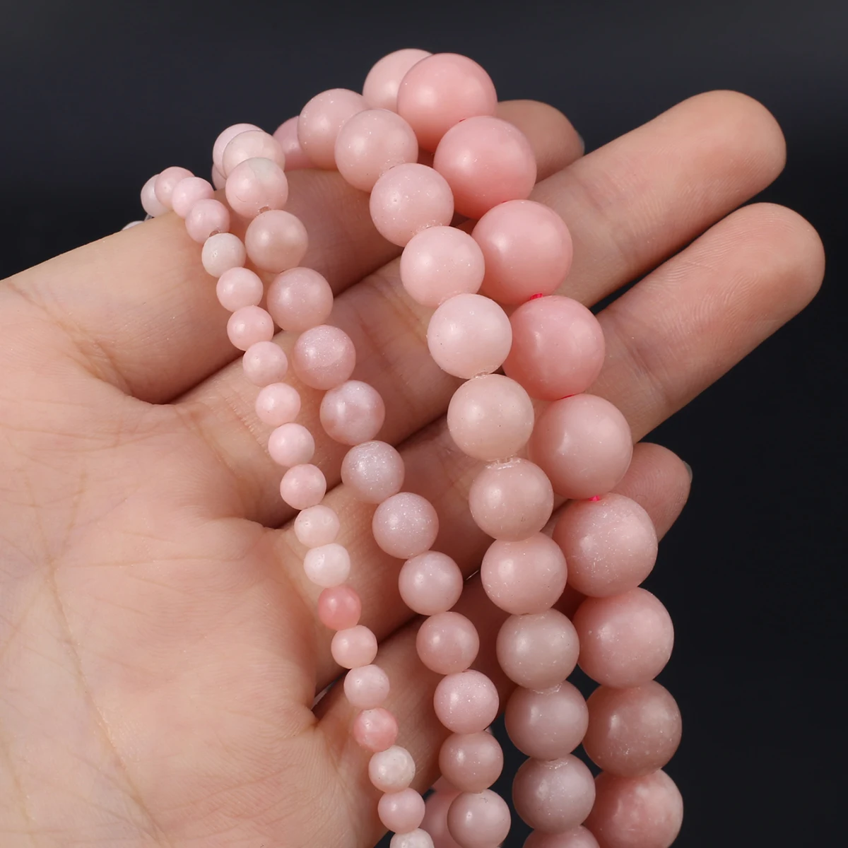 

Natural Stone Beads Pink Opal Quartz Crystal Round Beads For Jewelry Making Necklace Bracelets DIY Charms 4/6/8/10mm 38cm