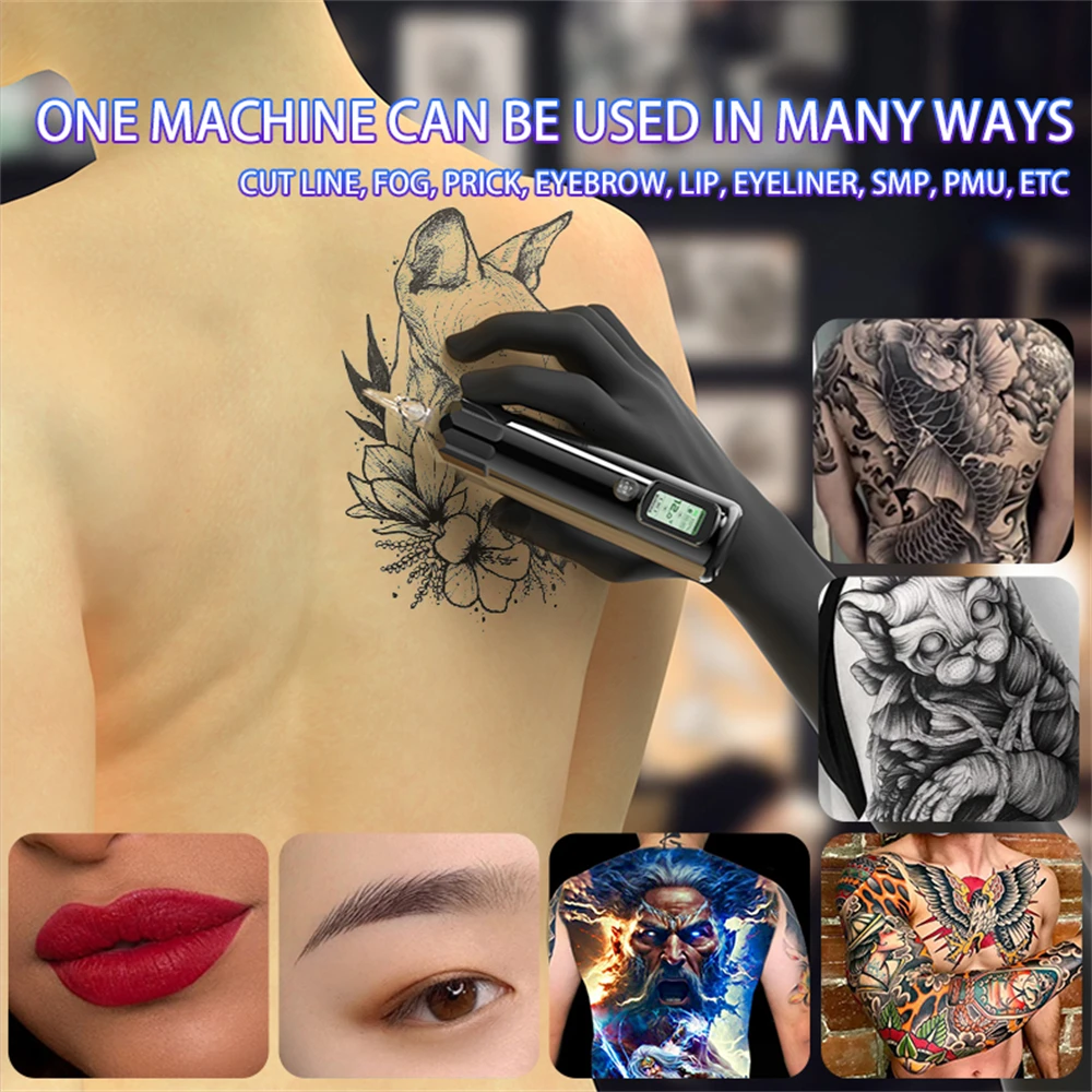 YILONG Беспроводная тату-машинка вращающийся аккумулятор ручка бесщеточный