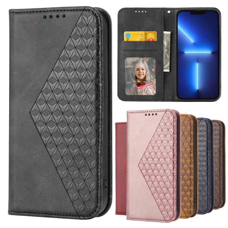 

Magnetic Leather Wallet Cover Case For Xiaomi Redmi A1 Note11 Note 11S 11T 11E 11 Pro Plus 5G K50i Phone Bags Protect Cases Capa