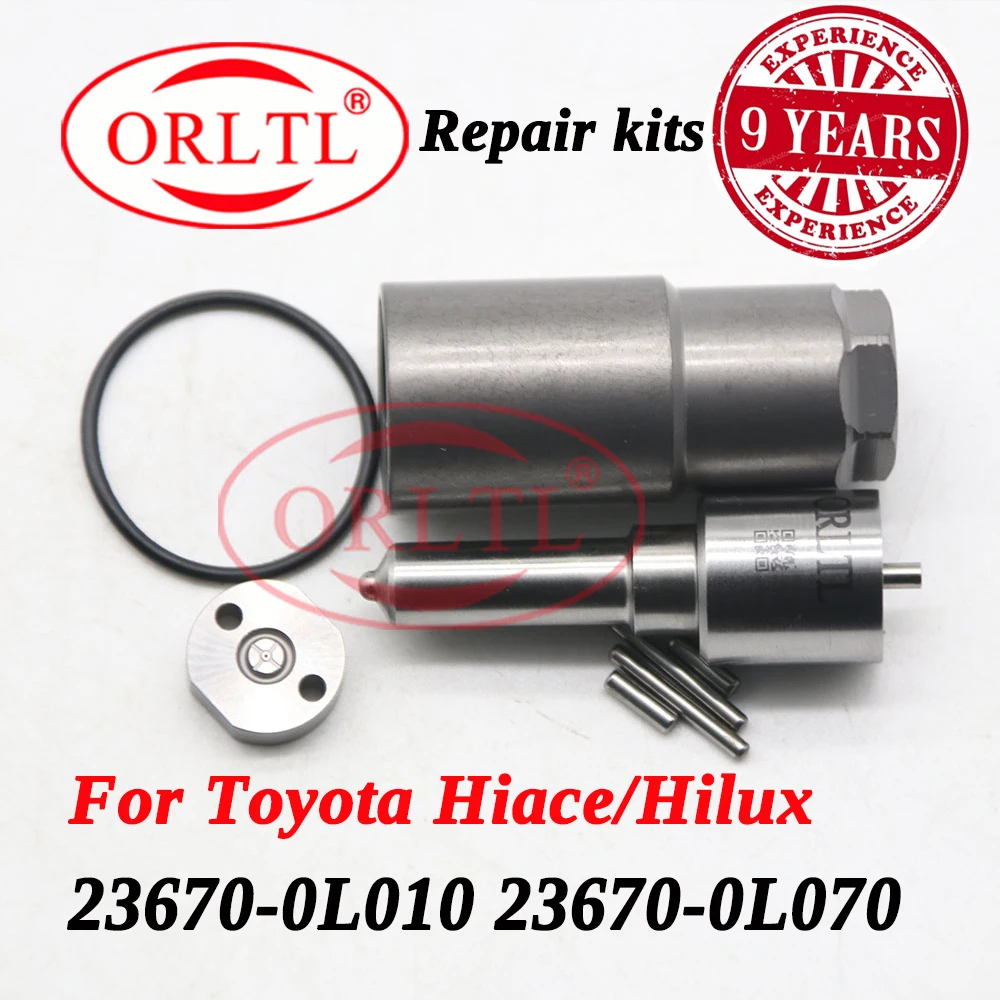 

ORLTL Injector Repair Kits Nozzle DLLA145P864 Control Valve Plate For Toyota 095000-7390 295040-7480 295040-7490 095000-7761