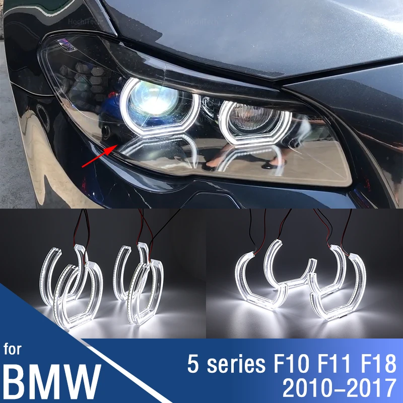 For BMW 5 series F10 F11 F18 520i 523i 525d 528i 530d 530i 535d M5 Angel Eyes light DTM STYLE M4 STYLE Daytime Light