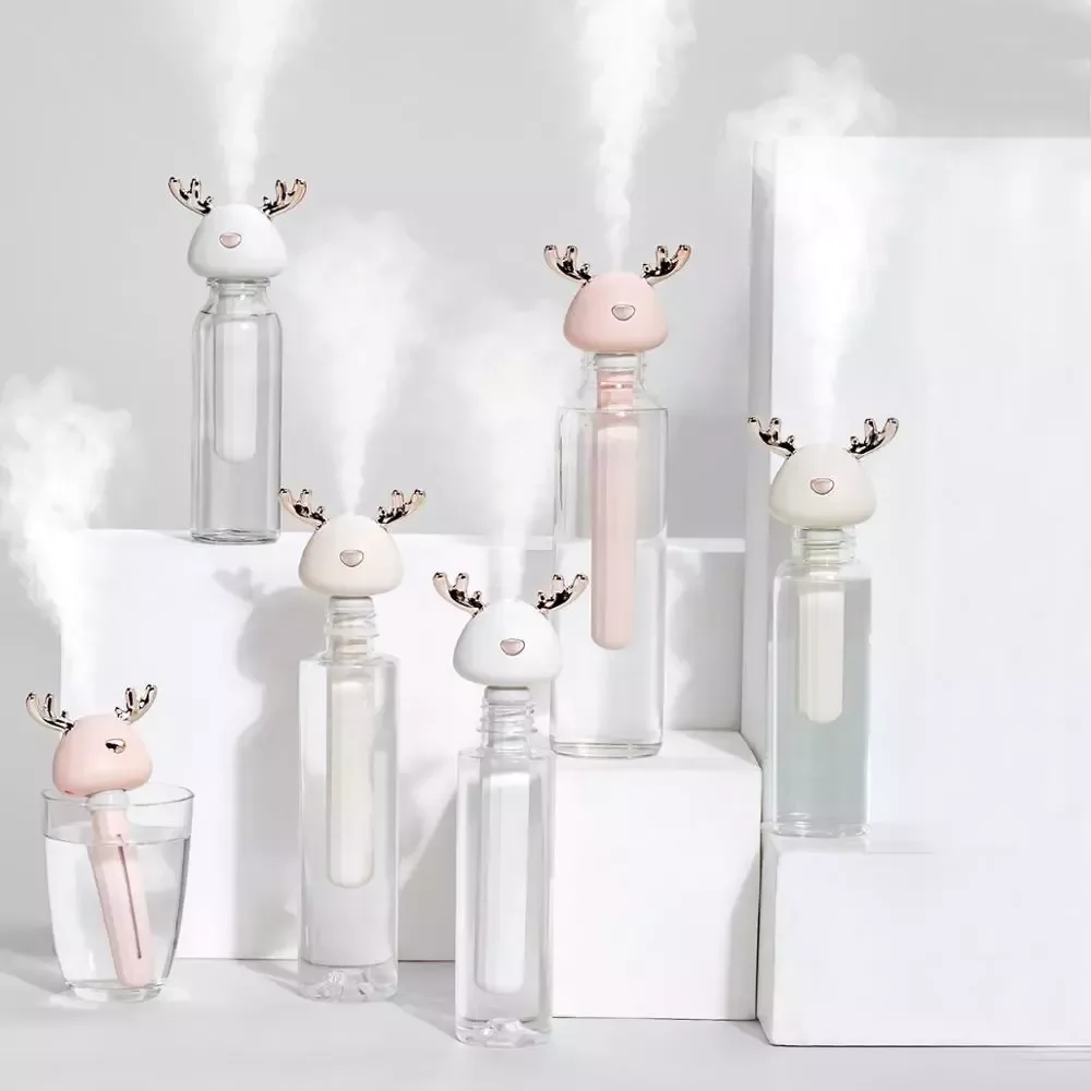 Deer Humidifier Ultrasonic Cool Mist USB Air Humidificadors For Hotel Travel Car Office Living Room Aroma Air Diffuser