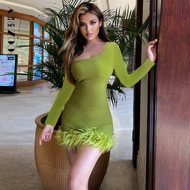 

BoozRey осень наклонное плечо кисточкой тонкое Мини платье для женщин халат без бретелек с открытой спиной сарафан женское Клубное сексуальное платье