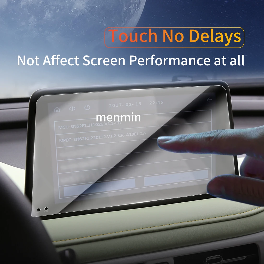 Автомобильные наклейки для Carplay защита экрана дисплей Аксессуары автомобилей