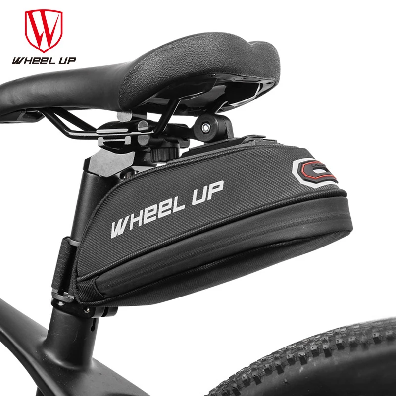 

WHEEL UP Reflective Shockproof Cycling Tube Rear Tail Seatpost Bag Waterproof Bike Panniers Portable Bicycle Saddle Bag