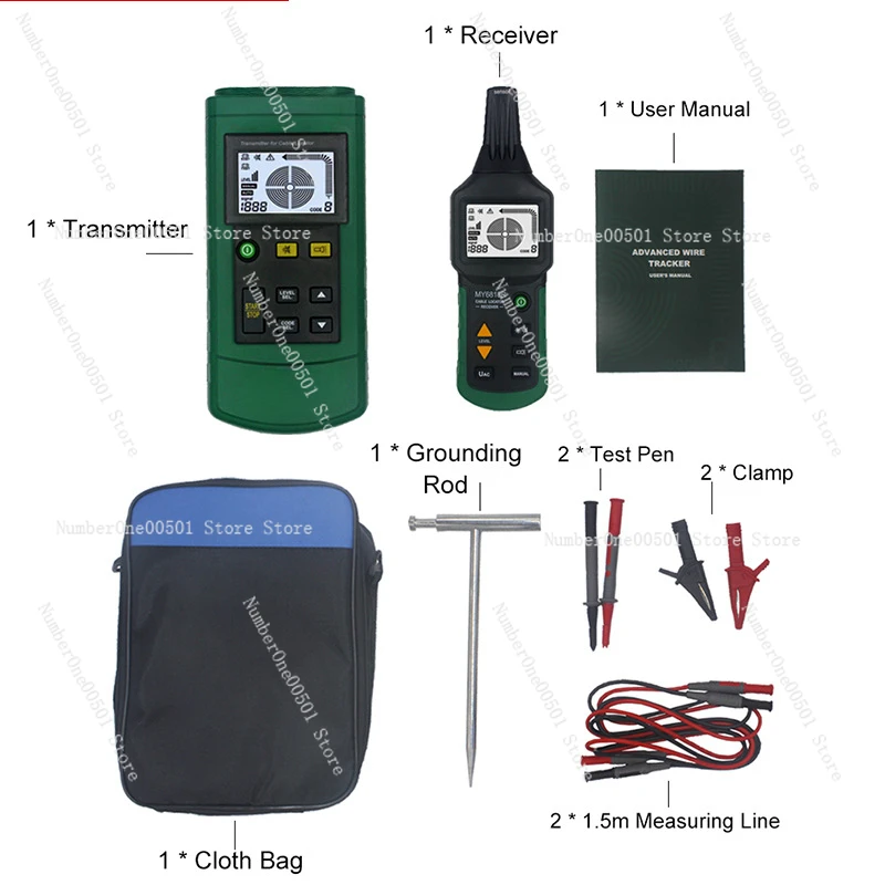 MS6818/MY6818 детектор неисправностей подземного кабеля тестер точки останова линии