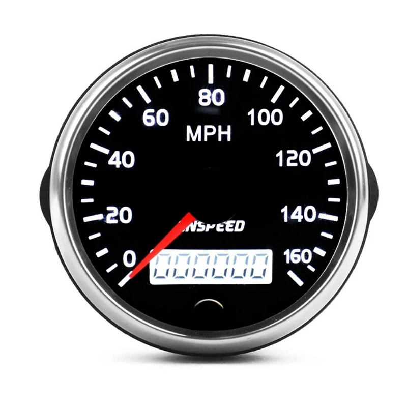 Купи 85mm Speedometer 8000 RPM 4000 RPM 160Mph 220Km/h Speed Gauge Odometer For Marine Boat Car ATV Truck Red Backlight 12V/24V за 1,317 рублей в магазине AliExpress