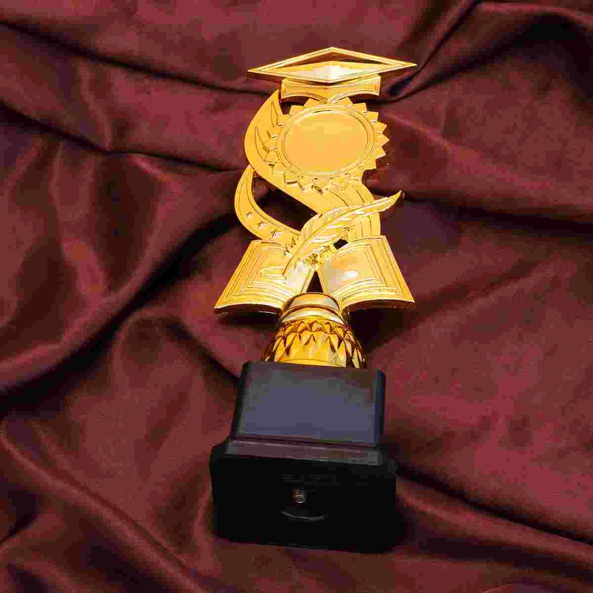 

Пластиковый наградный трофей 26 см для соревнований, Кубок награды креативной активности для детей (Золотой)