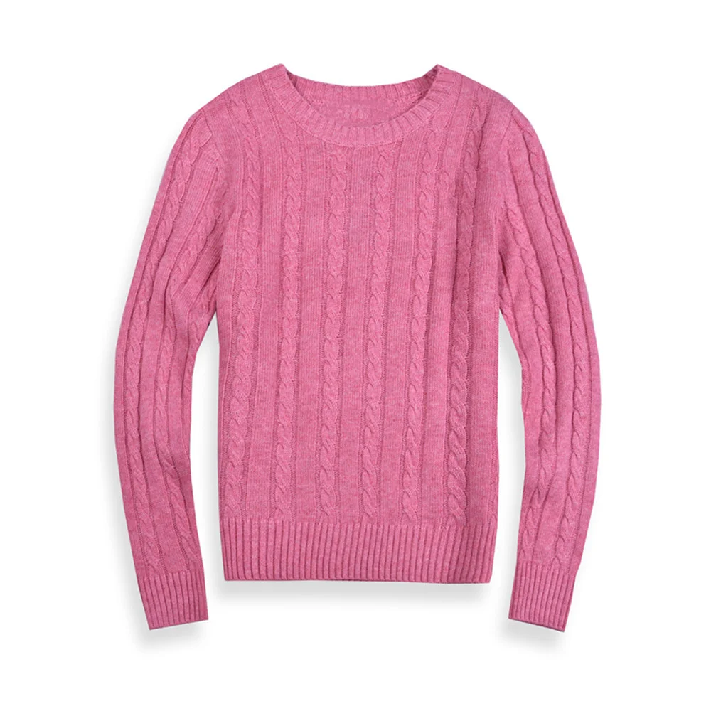 

Casual O-Neck Autumn Winter Knitted Sweaters Brand Small Pony Women Long Sleeve Jumper Solid Ladies Style Sweaters Knitwea